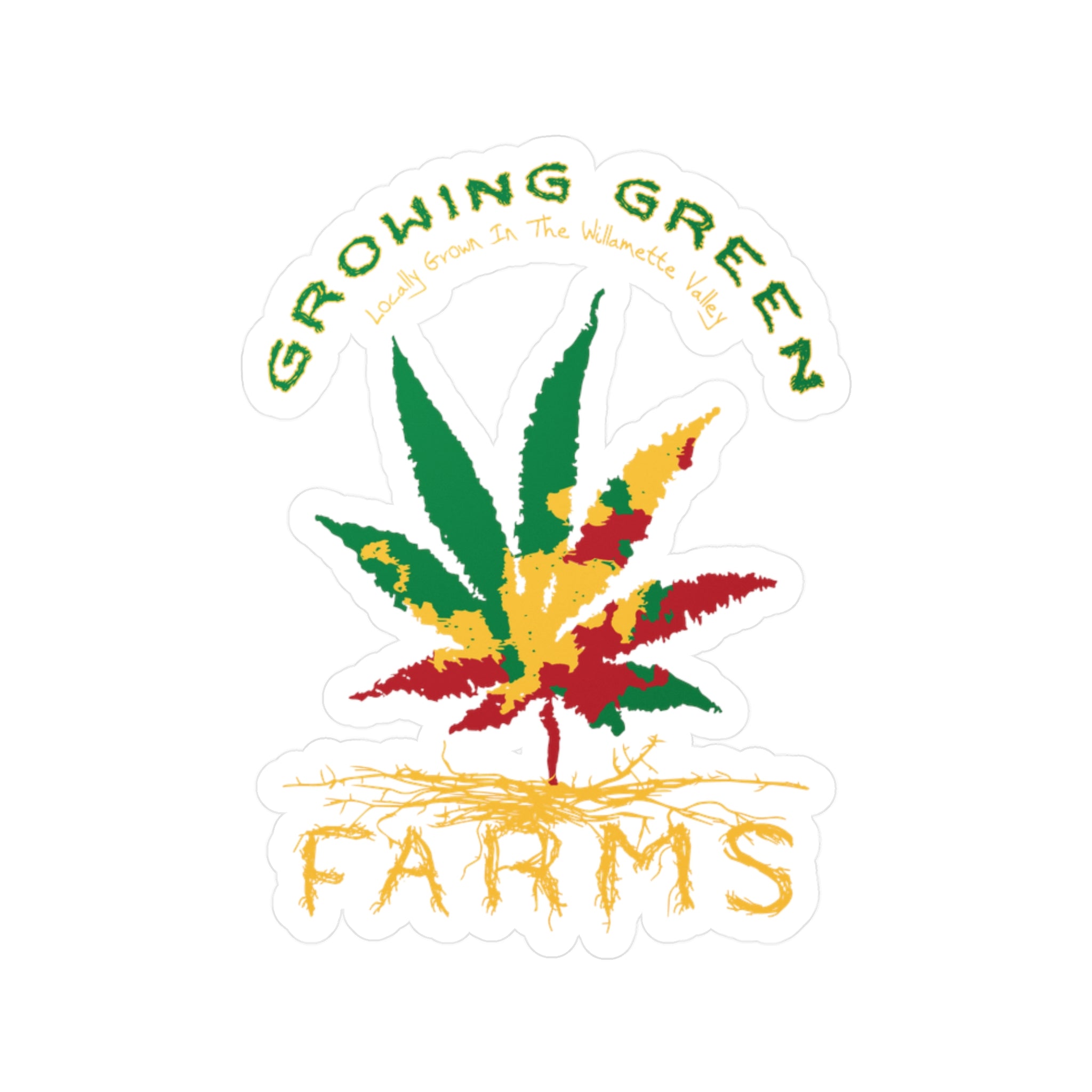 Growing Green Vinyl Sticker